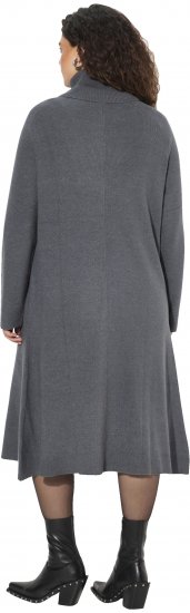 Ulla Popken Long Turtleneck Duster Sweater Graphite Grey - Pulovere & hanorace - 