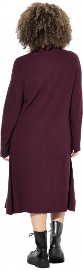 Ulla Popken Long Turtleneck Duster Sweater Plum - Pulovere & hanorace - 