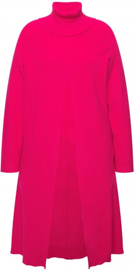 Ulla Popken Long Turtleneck Duster Sweater Red Pink - Pulovere & hanorace - 