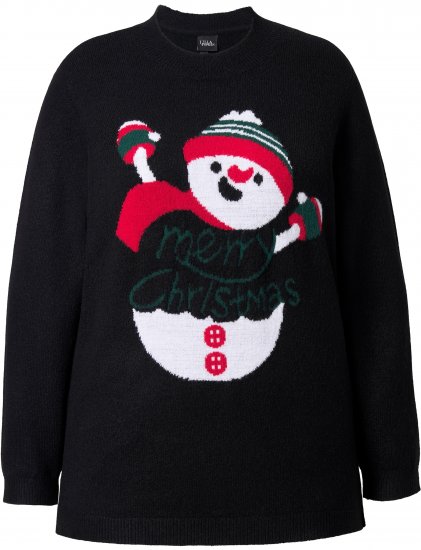 Ulla Popken Whimsical Holiday Sweater Black - Pulovere & hanorace - 