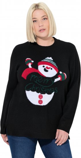Ulla Popken Whimsical Holiday Sweater Black - Pulovere & hanorace - 