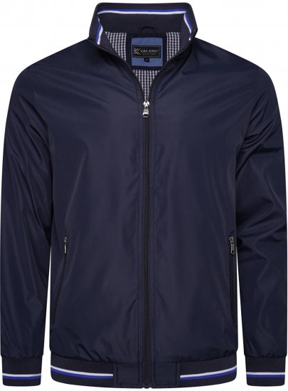 Kam Jeans 444 Premium Harrington Jacket Navy - Geci - Geci Bărbați Mărimi Mari