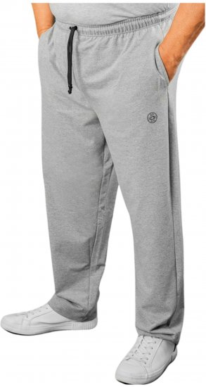 20 Nodi Stretch Fleece Cotton Sports Pants with Enzyme and Soft Touch Treatment Grey - Pantaloni trening - Pantaloni Trening Bărbați Mărimi Mari