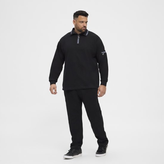 North Latitude Ottoman Sweatpants Black - Pantaloni trening - Pantaloni Trening Bărbați Mărimi Mari