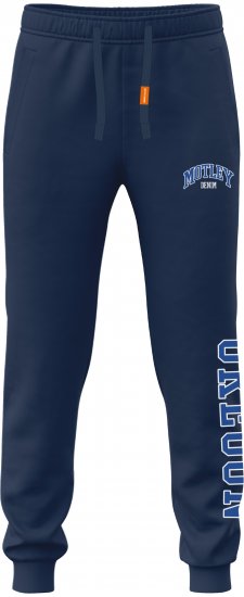 Motley Denim Munich Sweatpants Navy - Pantaloni trening - Pantaloni Trening Bărbați Mărimi Mari