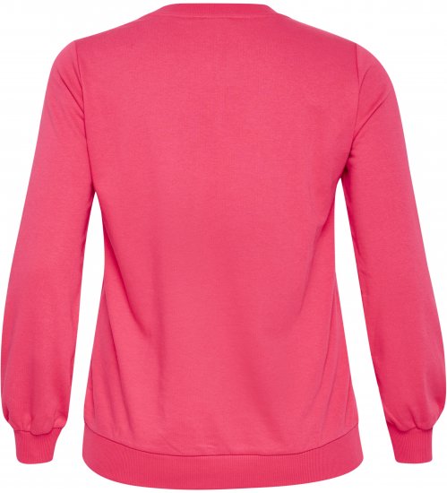 Kaffe Curve Violi Sweatshirt Raspberry Pink - Hanorace fără glugă - 