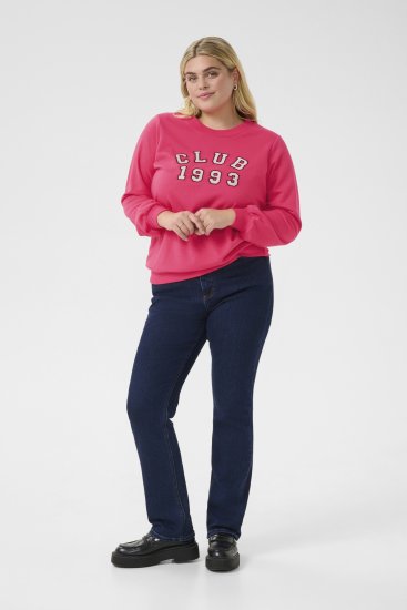 Kaffe Curve Violi Sweatshirt Raspberry Pink - Hanorace fără glugă - 