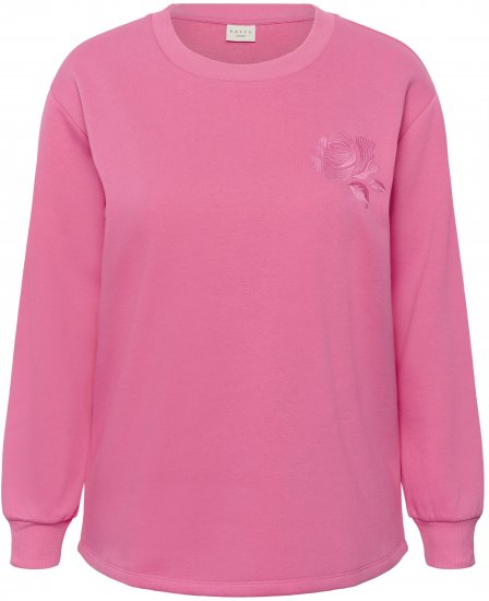 Kaffe Curve Sus Sweatshirt Pink Power - Hanorace fără glugă - 