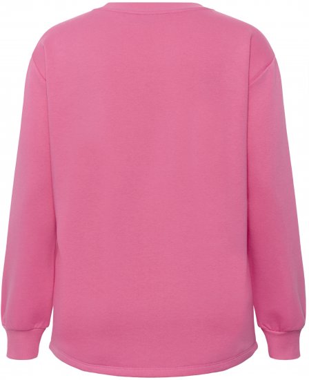 Kaffe Curve Sus Sweatshirt Pink Power - Hanorace fără glugă - 
