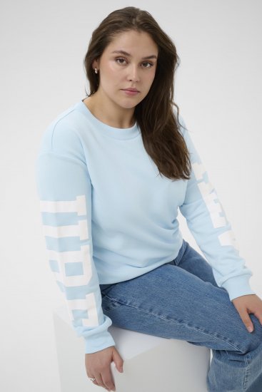 Kaffe Curve Mila Sweatshirt Nantucket Breeze Blue - Hanorace fără glugă - 