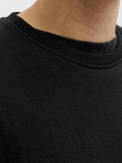 Jack & Jones Brandon Sweatshirt Black - Pulovere & hanorace - Pulovere & Hanorace Bărbați Mărimi Mari