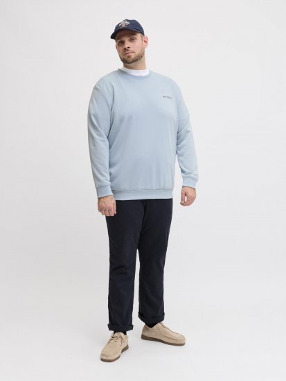Jack & Jones Brandon Sweatshirt Blue - Pulovere & hanorace - Pulovere & Hanorace Bărbați Mărimi Mari