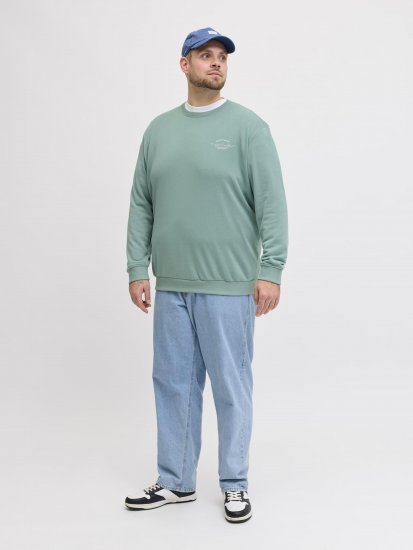 Jack & Jones Brandon Sweatshirt Turquoise - Pulovere & hanorace - Pulovere & Hanorace Bărbați Mărimi Mari