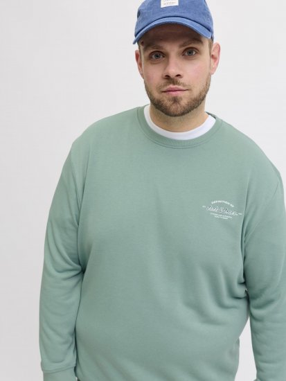 Jack & Jones Brandon Sweatshirt Turquoise - Pulovere & hanorace - Pulovere & Hanorace Bărbați Mărimi Mari