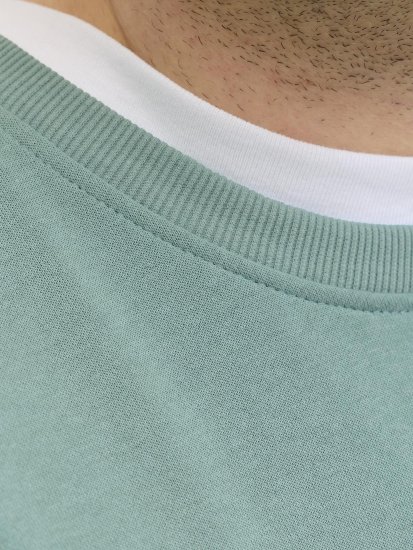 Jack & Jones Brandon Sweatshirt Turquoise - Pulovere & hanorace - Pulovere & Hanorace Bărbați Mărimi Mari