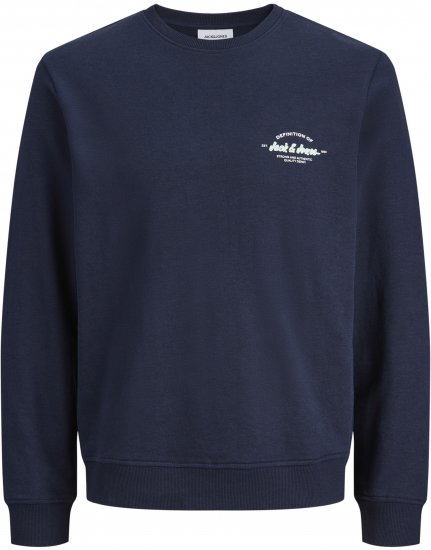 Jack & Jones Brandon Sweatshirt Navy - Pulovere & hanorace - Pulovere & Hanorace Bărbați Mărimi Mari