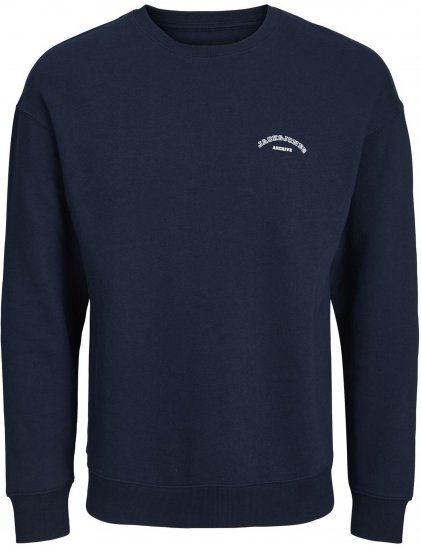 Jack & Jones College Logo Sweatshirt Navy - Pulovere & hanorace - Pulovere & Hanorace Bărbați Mărimi Mari