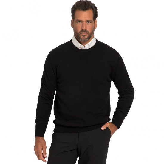 JP1880 Pullover Sweater Black TALL - ÎMBRĂCĂMINTE BĂRBAȚI MT-6XLT - Tall dimensiuni bărbați