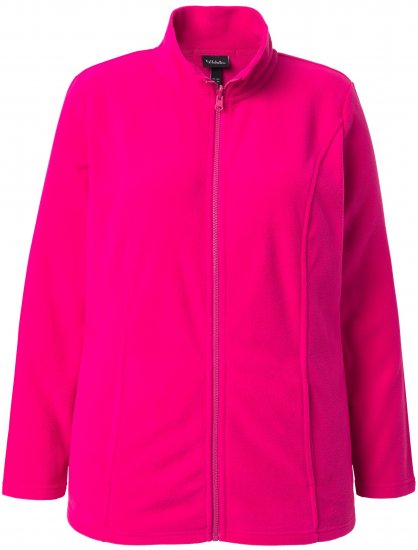Ulla Popken Modular Fleece Zip Front Jacket Light Heather - Pulovere & hanorace - 