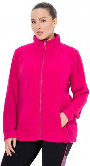 Ulla Popken Modular Fleece Zip Front Jacket Light Heather - Pulovere & hanorace - 