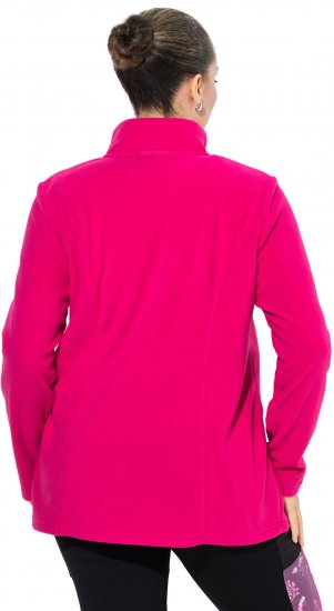Ulla Popken Modular Fleece Zip Front Jacket Light Heather - Pulovere & hanorace - 