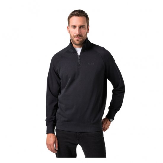 JP1880 Sweatshirt Half-Zip Stomach Fit Black - Pulovere & hanorace - Pulovere & Hanorace Bărbați Mărimi Mari