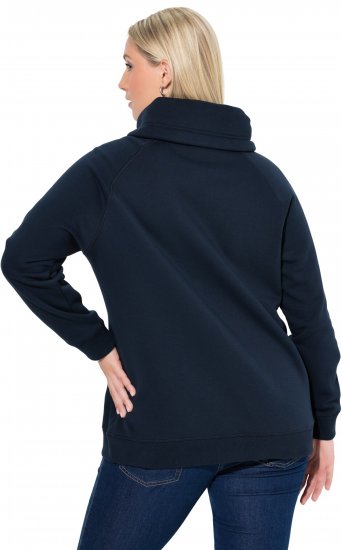 Ulla Popken Rhinestone Snowflake Turtleneck Sweatshirt Navy - Pulovere & hanorace - 