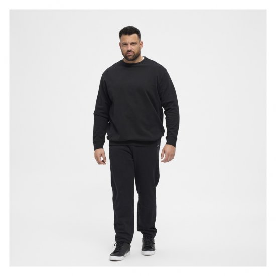 North Latitude Crew Neck Sweatshirt Black - Pulovere & hanorace - Pulovere & Hanorace Bărbați Mărimi Mari