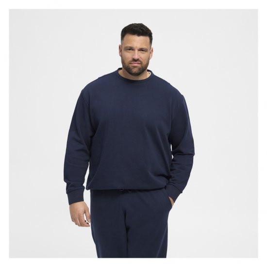 North Latitude Crew Neck Sweatshirt Navy - Pulovere & hanorace - Pulovere & Hanorace Bărbați Mărimi Mari