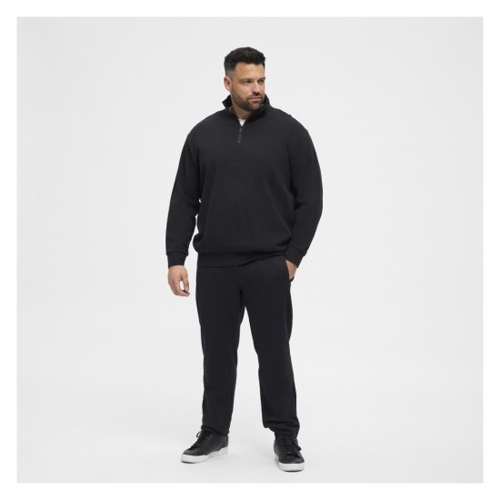 North Latitude Denim Half-Zip Sweatshirt Black - Pulovere & hanorace - Pulovere & Hanorace Bărbați Mărimi Mari