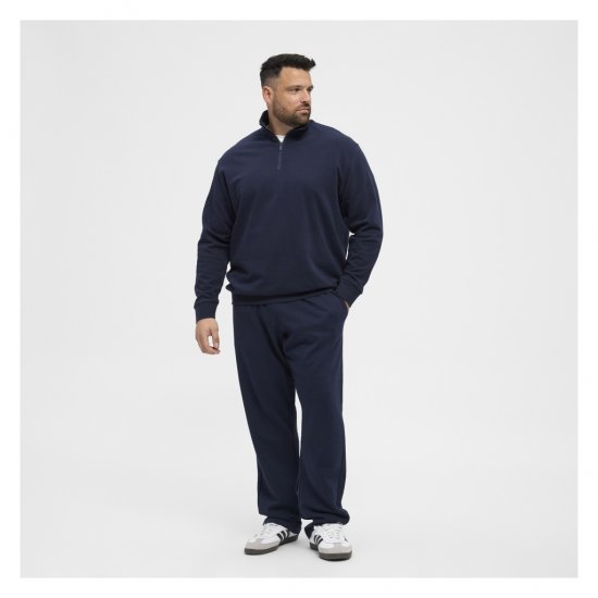 North Latitude Half-Zip Sweatshirt Navy Blue - Pulovere & hanorace - Pulovere & Hanorace Bărbați Mărimi Mari