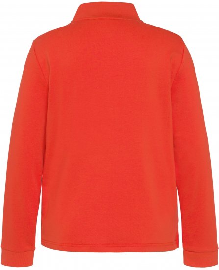 Ulla Popken PARIS Theme Zip Neck Sweatshirt Light Red - Pulovere & hanorace - 