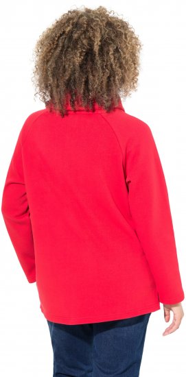 Ulla Popken Sparkling Candy Cane Graphic Sweatshirt Salsa - Pulovere & hanorace - 