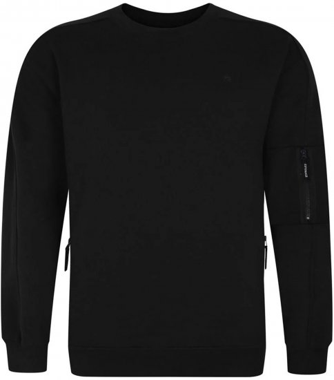 Espionage LW152 Sweatshirt Black - Pulovere & hanorace - Pulovere & Hanorace Bărbați Mărimi Mari