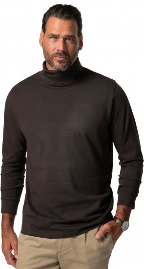 JP1880 Turtleneck Sweatshirt Long Sleeve Dark Brown - Pulovere & hanorace - Pulovere & Hanorace Bărbați Mărimi Mari