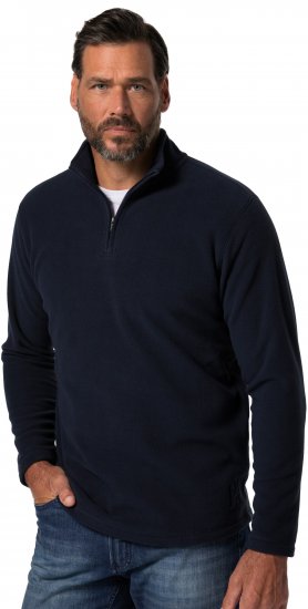 JP1880 Fleece Half-Zip Ultralight Navy - Pulovere & hanorace - Pulovere & Hanorace Bărbați Mărimi Mari