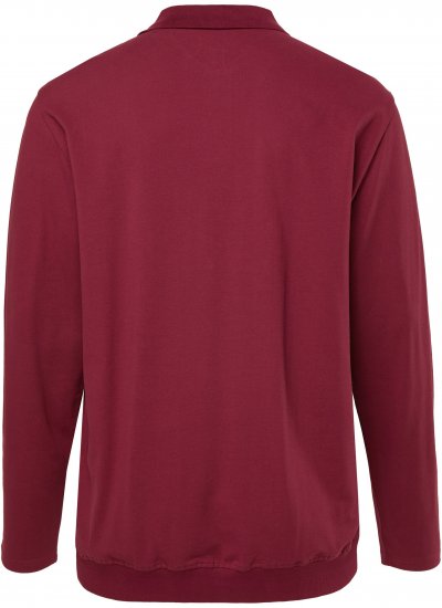 JP1880 Polo Shirt Pique Long Sleeve Red - Tricouri polo - Tricouri Polo Bărbați Mărimi Mari