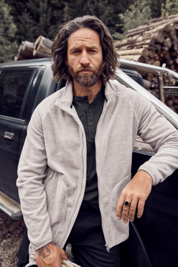 JP1880 Fleece Jacket Stand-up Collar Dusty Pink - Haine sport & haine de exterior - Haine Sport & Exterior Bărbați Mărimi Mari