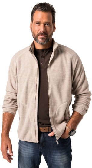 JP1880 Fleece Jacket Stand-up Collar Dusty Pink - Haine sport & haine de exterior - Haine Sport & Exterior Bărbați Mărimi Mari