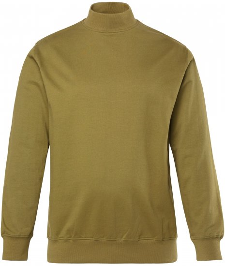 JP1880 Sweatshirt Stand-up Collar Smooth Fabric Dark Olive - Pulovere & hanorace - Pulovere & Hanorace Bărbați Mărimi Mari
