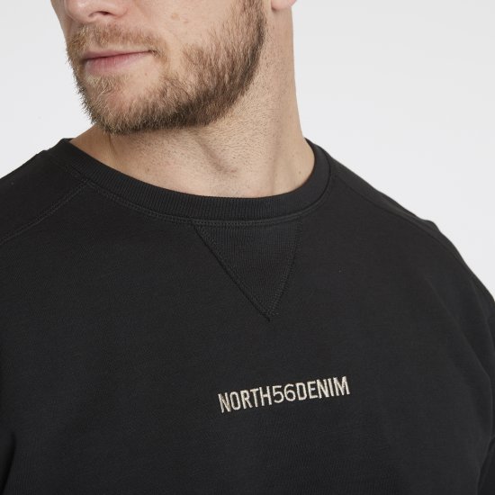 North Latitude Denim Logo Sweatshirt Black TALL - TALL pulovere - 