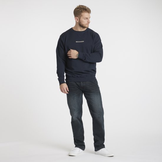 North Latitude Denim Logo Sweatshirt Navy Blue TALL - TALL pulovere - 