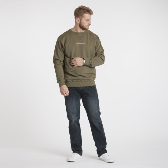 North Latitude Denim Logo Sweatshirt Dusty Olive Green TALL - TALL pulovere - Bluze și hanorace TALL