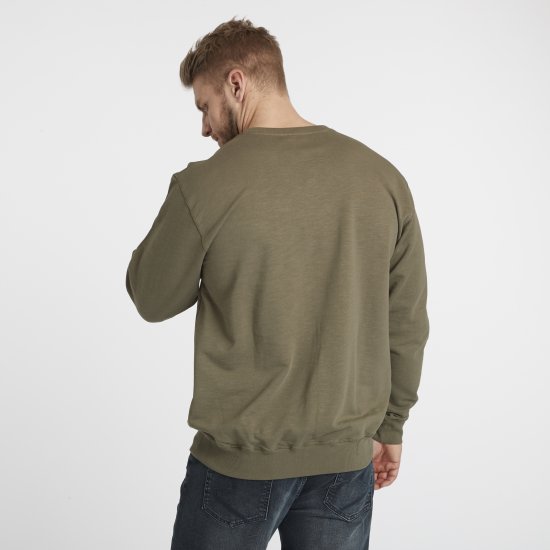 North Latitude Denim Logo Sweatshirt Dusty Olive Green TALL - TALL pulovere - Bluze și hanorace TALL