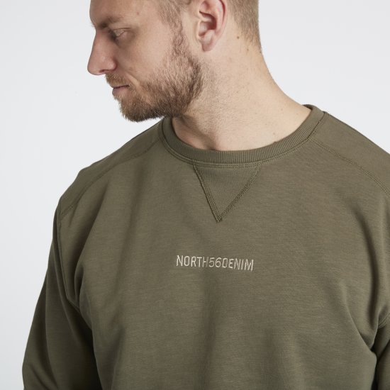 North Latitude Denim Logo Sweatshirt Dusty Olive Green TALL - TALL pulovere - Bluze și hanorace TALL