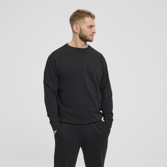 North Latitude Denim Crew Neck Sweatshirt Black TALL - TALL pulovere - 