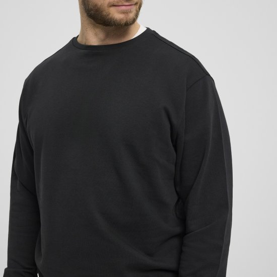 North Latitude Denim Crew Neck Sweatshirt Black TALL - TALL pulovere - 