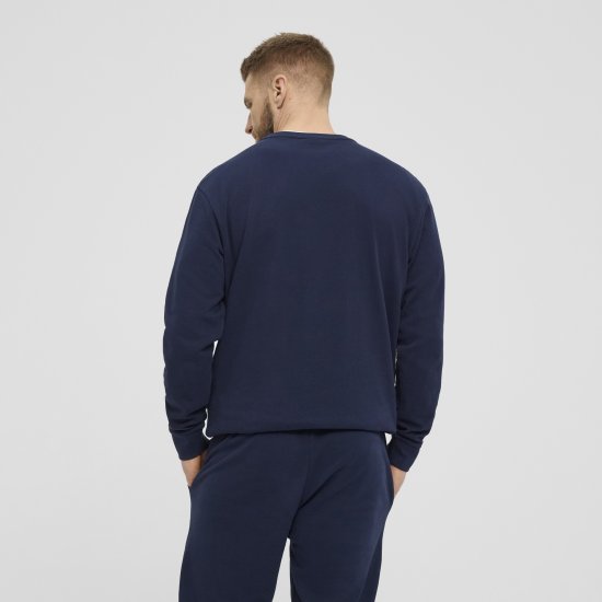 North Latitude Denim Crew Neck Sweatshirt Navy Blue TALL - TALL pulovere - 