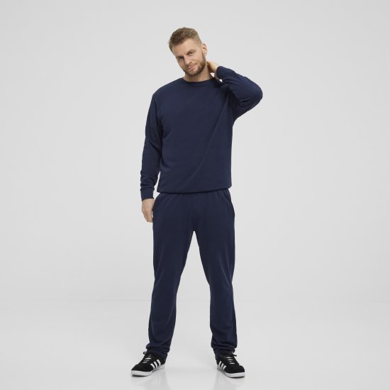 North Latitude Denim Crew Neck Sweatshirt Navy Blue TALL - TALL pulovere - 