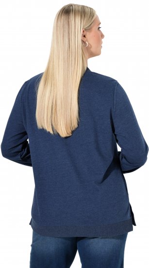 Ulla Popken Let It Snow Sequins Sweatshirt Ink Blue - Pulovere & hanorace - 